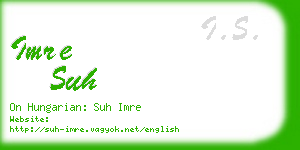 imre suh business card